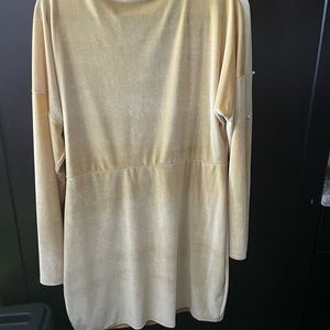 Pearl dress. Tan